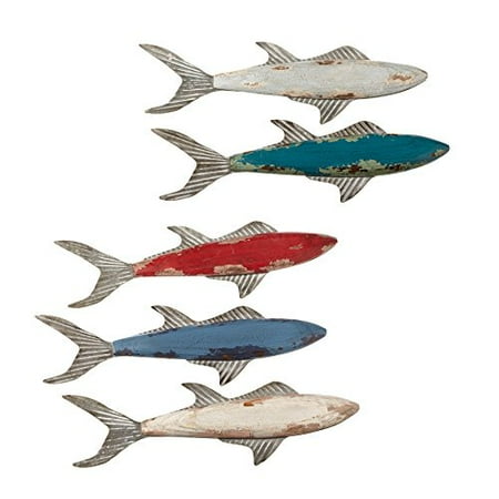 Small Fish Wall Decor Set Of 5 Com