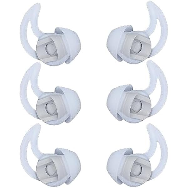 wonima44 Medium Replacement Earbud Tips Silicone Earbud Tips Eartips Compatible with Bose QC20 QC20i SoundSport SIE2i IE2 IE3 Headphone Rubber Tips Ear Bud Covers 3 Pairs