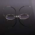 thumbnail image 5 of Agstum Memory Titanium Round Optical Eyeglasses Rimless Flexible Glasses Frame 46mm, 5 of 6