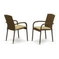 thumbnail image 2 of East West Furniture Wicker Patio Set Brown, OSJU5-02A, 2 of 4