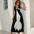 thumbnail image 5 of Wilma Flintstones Womens Night Club Maxi Dress V Neck Sleeveless Bohemia Long Dresses, 5 of 9
