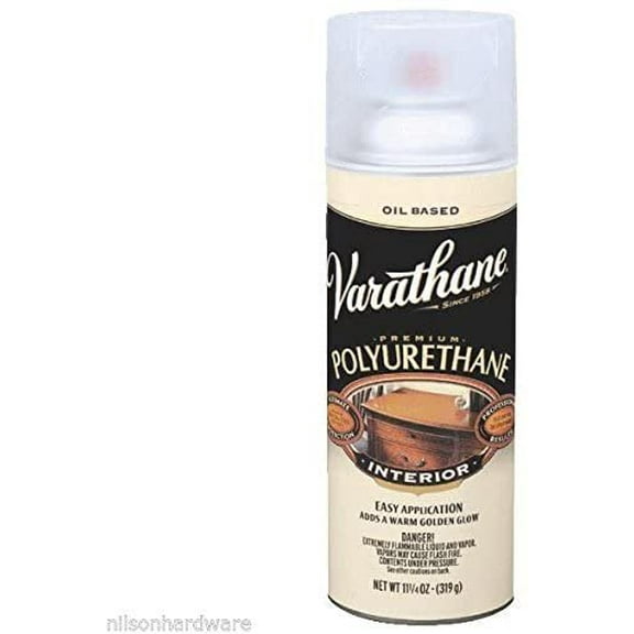 6 Pk 11.25 oz Clear Gloss Varathane Interior Spray Polyurethane 9081