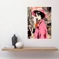 thumbnail image 2 of Retro Aesthetic Vintage Fashion Woman in Street Large Wall Art Poster Print Thick Paper 18X24 Inch, 2 of 3