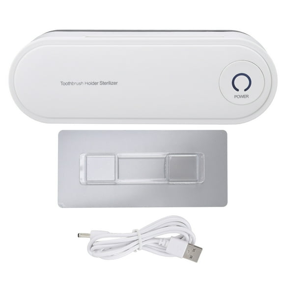 Soporte antibacteriano para cepillos de dientes, desinfectante UV para cepillos de dientes, esterilización, esterilizador de cepillos de dientes, soporte para cepillos de dientes eléctrico Probado y confiable Jadeshay A
