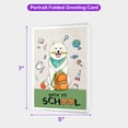 thumbnail image 5 of Hardworking Samoyed Ready Back to School New Year Classes 5x7in Folded Greeting Card Siberian Sammy Dog Lover Single Note Card with Envelope - 12011, 5 of 5