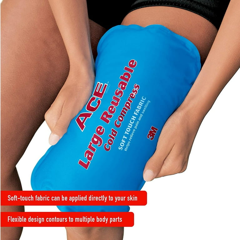 ACE Reusable Cold Compress Large for Pain Relief Soft Touch Fabric