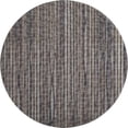 thumbnail image 2 of Addison Rugs Mayfield Washable Transitional Textured Stripes Brown Round Rug, 8' x 8', 2 of 5