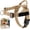 Brown, variant on No Pull Dog Harness with Front Clip and Control Handle | Adjustable No Pull Harness with a Front Clip, Reflective Stitching and Quick-Control Handle for Daily Walks
