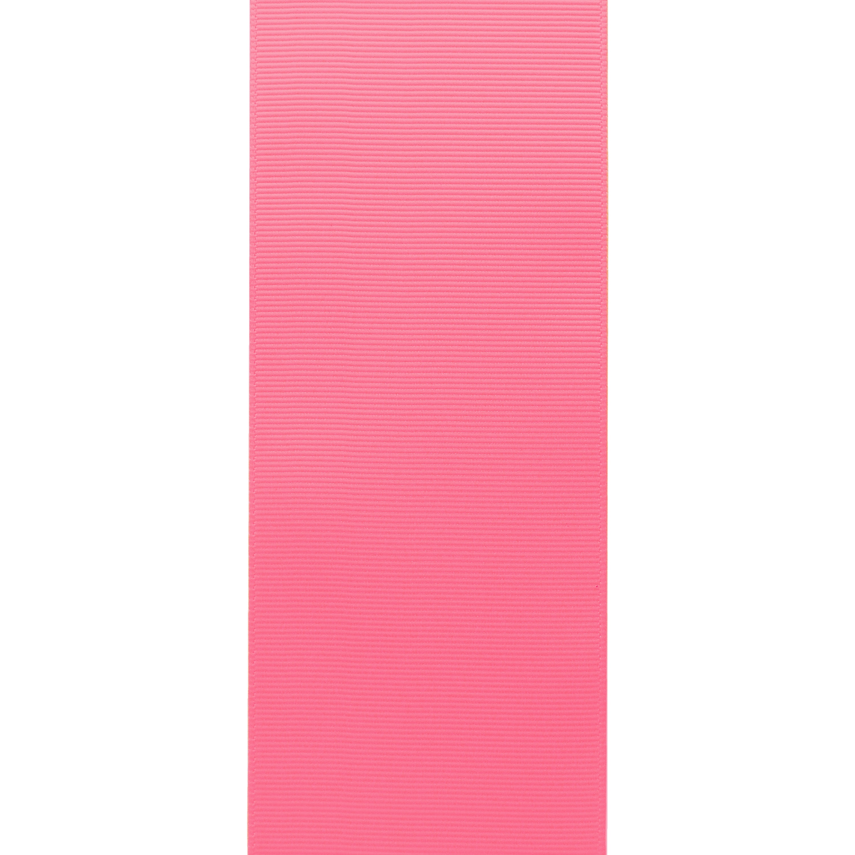 GWEN STUDIOS Grosgrain Hot Pink Polyester Ribbon, 150' x 2.5"
