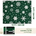 thumbnail image 5 of Bleum Cade 8'x10' Christmas Snowflake Area Rugs for Living Room, Washable Rugs for Bedroom Dinning Room,Green Buffalo Plaid Rug Ultra Soft Non Slip Durable Large Carpet Home Decor, 5 of 9