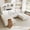 White, variant on Magic Home Oversized Chaise Lounge Chair Indoor Furniture with Back Cushion, Pillows, Cloud Plush Corduroy Upholstered Sofa Bed for Living Room, Bedroom, No Assembly Required, Brown