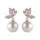 thumbnail image 1 of 1 par Pendientes de aleación con estilo Mujeres Pearl Ear Studs Chic Ear Joyerías, 1 of 6