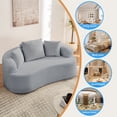 thumbnail image 4 of ZAFLY 67” Cloud Comfy Sofa, Deep Seat Loveseat for Living Room, Chenille 2 Seater Cloud Couch, No Assembly Required - Light Gray, 4 of 10