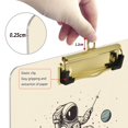 thumbnail image 6 of FORMRS Acrylic Clipboard with Low Profile Clip Standard A4 Letter Size, 12.5" x 9", Beige Astronaut Planet, 6 of 8