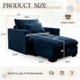 thumbnail image 7 of Muumblus Oversized Lounge Chair with Storage Ottoman, Cozy Accent Chair for Living Room, Blue Corduroy, 7 of 7