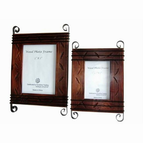 Sunshine Trading ST-03-5 Handmade Wood Photo Frame - 3.5 x 5 Inch