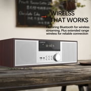 LONPOO LP-816 Bluetooth Home Stereo System, 40 Watts RMS CD Player & FM Radio