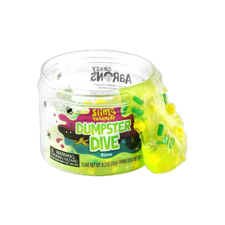 Crazy Aaron‚Äôs, Slime Charmers, Dumpster Dive, 8.2 oz Green Slime