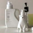 thumbnail image 3 of Cute White Bear Shaped PET Soap Bottle Bathroom Shower Gel Refillable Bottles Shampoo Wash Hair Conditioner Lotions Press Dispenser, 3 of 6