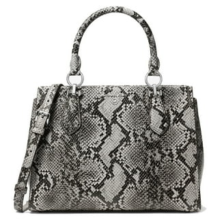 Michael Kors Womens Ayden Medium Logo And Faux Leather Satchel