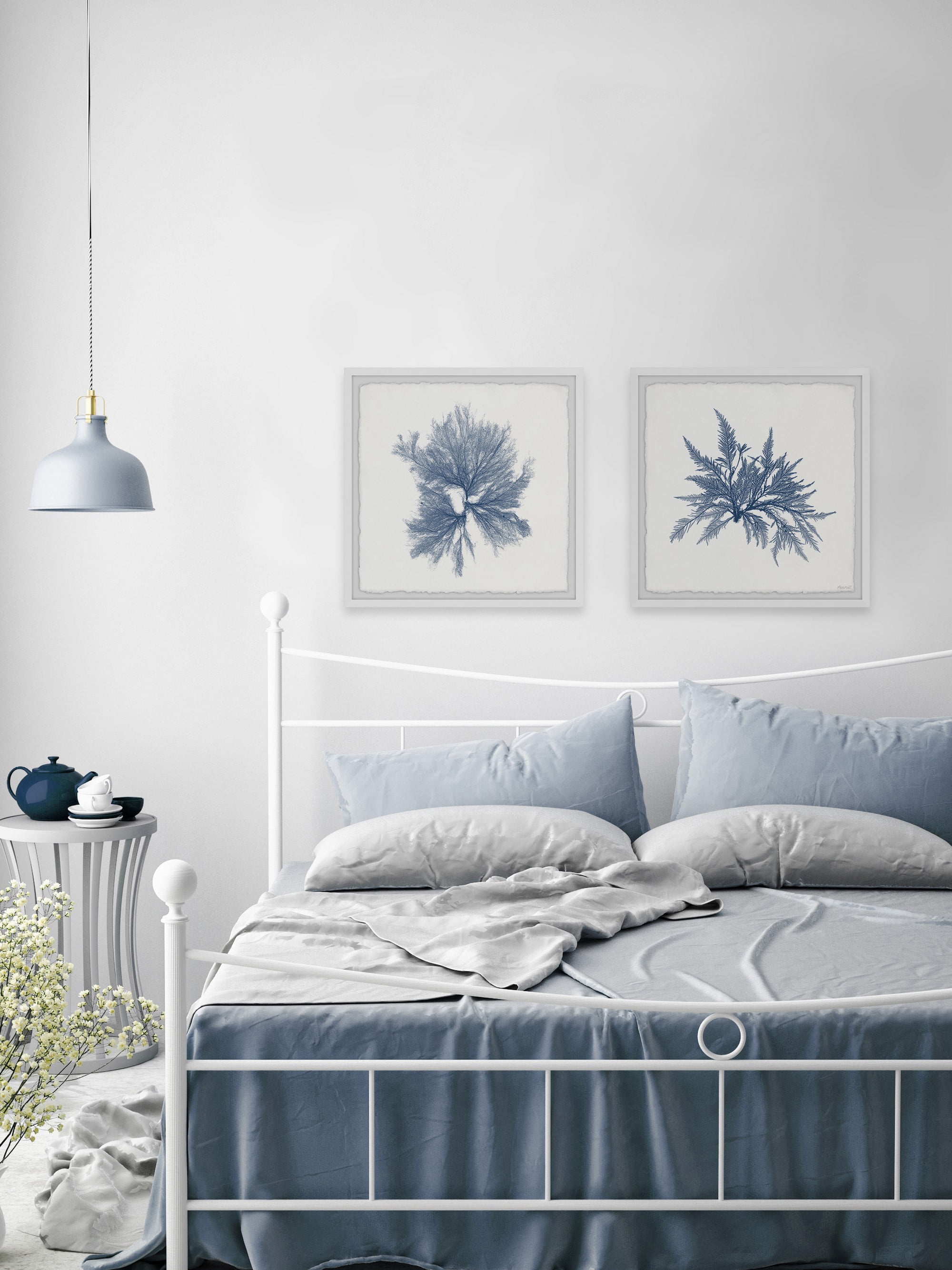 Marmont Hill Navy Sea Weed VI Diptych