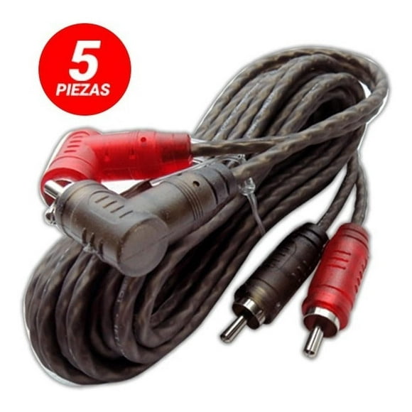 Cable RCA Rock Series RKS-30RCAX5 3 metros de largo (Bolsa con 5 piezas) Rock Series RKS30RCAX5