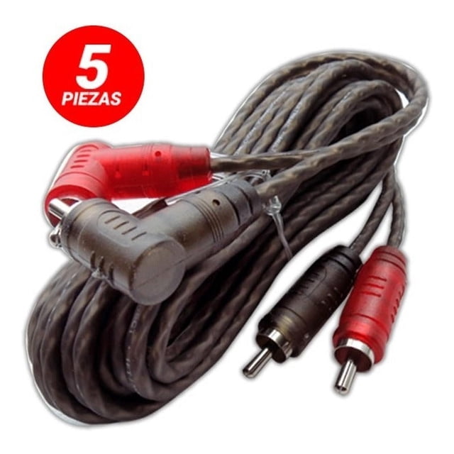 Cable RCA Rock Series RKS-30RCAX5 3 metros de largo (Bolsa con 5 piezas) Rock Series RKS30RCAX5