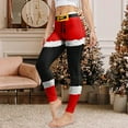 thumbnail image 2 of UAYOTSE Pants For Women Clearance,Womens Casual Christmas Halloween Printed Tight Leggings High Waist Long Pants(XL,C219-Watermelon Red), 2 of 7