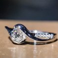 thumbnail image 3 of K-KED 925 Silver Party Ring Women Luxury Round Cut Cubic Zircon Delicate Jewelry Sz 6-10-7, 3 of 8