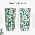 thumbnail image 2 of 20oz Tumbler With Lid And Straw, Sloths Green Leaves Vacuum Insulated Iced Coffee Mug Reusable Travel Cup Stainless Steel Water Bottle, 2 of 6