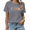 2-Gray, variant on UNISHE Women's Red Bookish Silly Goose Reading Graphic Short Sleeve T-Shirt Cotton Crewneck Top