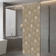 thumbnail image 3 of Khaki Daisy Window Privacy Film, Modern Farmhouse Chrysanthemum Floral Static Cling UV Sun Blocking Heat Control Window Tint Day and Night, Non-Adhesive One Way Windows Privacy Cover 23.6''x59'', 3 of 7