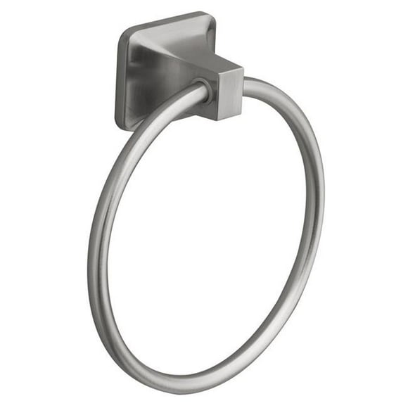 Die Cast Zinc Towel Ring - Brushed Nickel