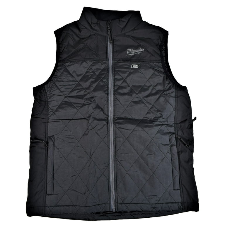 Men s 303B 213X M12 Li Ion Cordless AXIS Black Heated Quilted Vest Kit 3XL