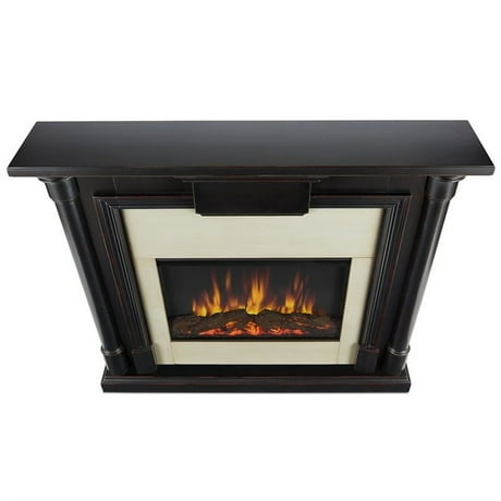 Real Flame Maxwell Indoor Slim Electric Fireplace in Black