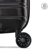 iFLY Fibertech 3-Piece Expandable Hardside Spinner Luggage Set – 20 Carry-On, 24 & 28 Checked, Black