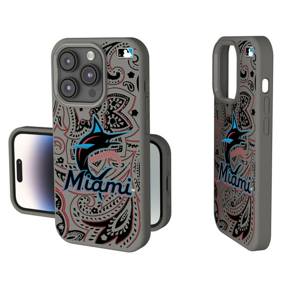 Miami Marlins Paisley iPhone Soft Touch Case