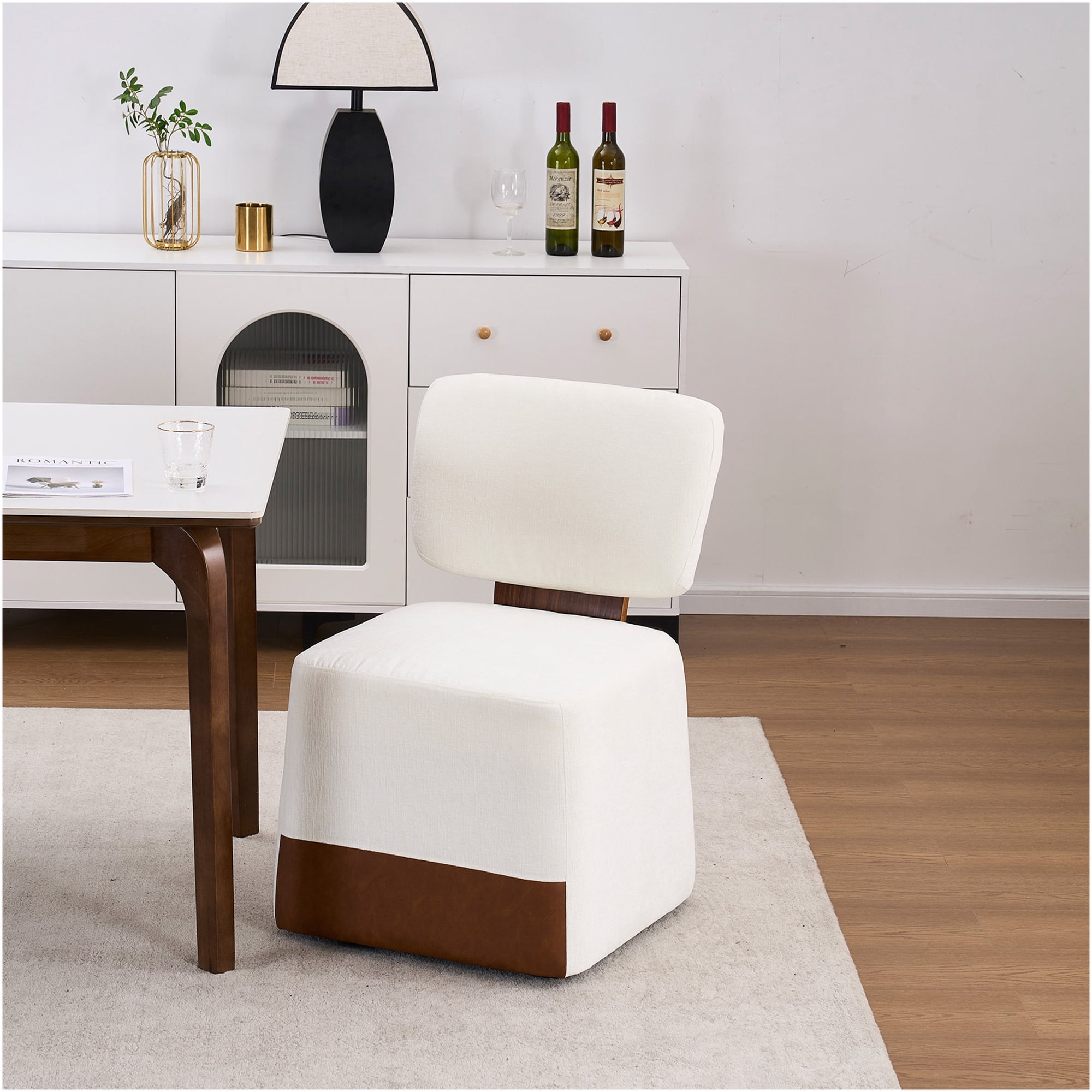 jerfit modern ivory linen upholstered product