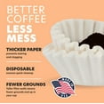 thumbnail image 6 of Tupkee Large Coffee Filters 12 Cup - 1000 Count 9.75" x 4.25" Tall Walled Premium Coffee Filter to Prevent Ground Overflow - Chlorine Free - Compatible with Bunn Commercial & Large Home Machines, 6 of 7
