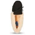 thumbnail image 5 of Floopi Womens Indoor/Outdoor Basic Memory Foam Moccasin Slipper W/Faux Fur Collar, 5 of 9