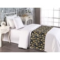 thumbnail image 2 of Autumn Bed Runner, Different Colored Leaves Falling From the Trees Seasonal Change Artwork, Decorative Accent Bedding Scarf for Hotels Homes & Guest Rooms, Twin, Charcoal Grey Mustard, by Ambesonne, 2 of 3