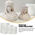 thumbnail image 4 of Veil Female Aromatherapy Candle Silica Mold DIY Statue Plaster Goddess F4A3, 4 of 8