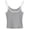Grey, variant on Women's Tank Top with Lace Breathable Fitness Yoga Basic Layer Camisole Top Beach Vacation Outfit White