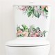 thumbnail image 1 of Pegatina de pared de flores de hojas de plantas verdes para baño, decoración de inodoro, sala de estar, decoración del hogar, Mural, calcomanías autoadhesivas embellecedoras, 1 of 4