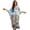 Beige and Blue - Beach Starfish, variant on Women's Kaftan Dress Beach Cover Up Plus Size Bathing Suit Coverups Polynesian Printed V Neck Batwing Sleeve Caftan Beach Dress Long Swimsuit Cover Ups