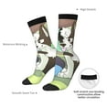 thumbnail image 4 of Masiiu Bluey Pattern Adult Crew Socks, Breathable Color-Block Mid-Calf Socks, Comfortable for Daily Wear and Sports, 4 of 6