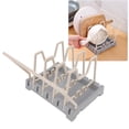 thumbnail image 4 of Soporte Para Tapa De Olla, PP Duradero, Ahorro De Espacio, Base Antideslizante, Amplia Aplicación, Organizador De Tabla De Cortar Con Fácil Instalación, 4 of 7