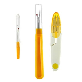 5 Pcs Ergonomic Grip Seam Ripper, Seam Ripper Set, Yellow Seam Rippers for  Sewing,Thread Remover Tool for Crafting Removing Embroidery Hems Seams