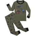 thumbnail image 4 of WIBACKER Toddlers and Little Boys Snug-Fit 100% Cotton Pajama Sleepwear Sets Kids Long Sleeve Dinosaur Pjs Size 3-8T, 4 of 8