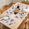thumbnail image 5 of Colorful Stars Placemats Set of 4 Vintage Purple Yellow Red Star Shiny Diamonds Linen Texture Heat Insulation Washable Place Mats, Non-Slip Table Mats for Dining Table Party Kitchen,13x19 Inch, 5 of 9